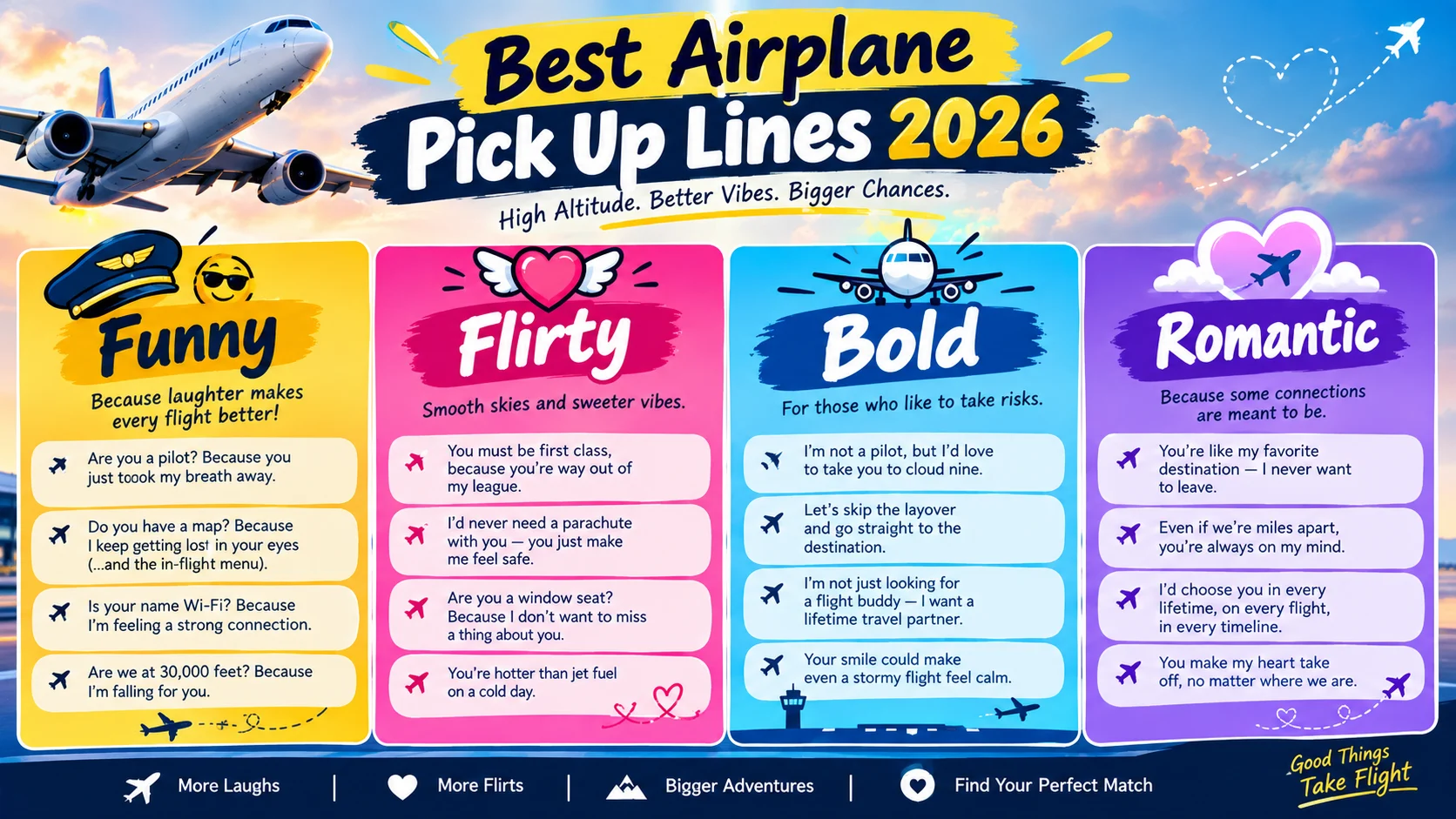 airplane pick up lines