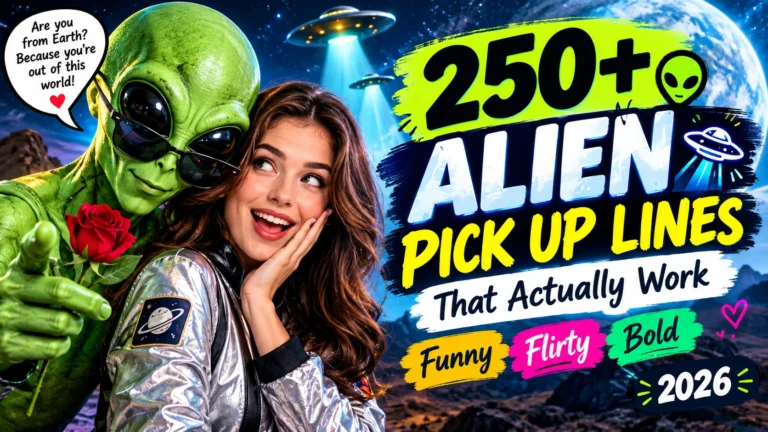 alien pick up lines