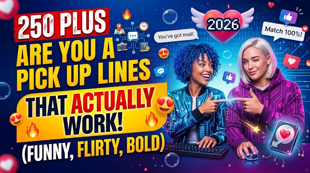 are you a pick up lines