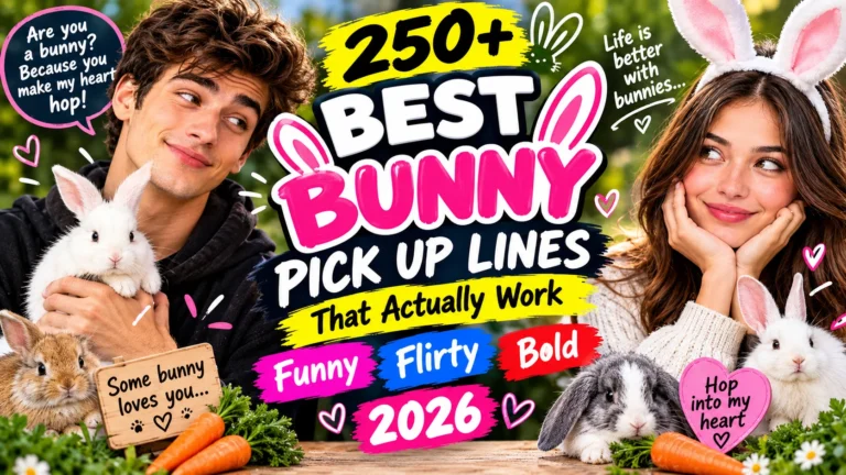 bunny pick up lines