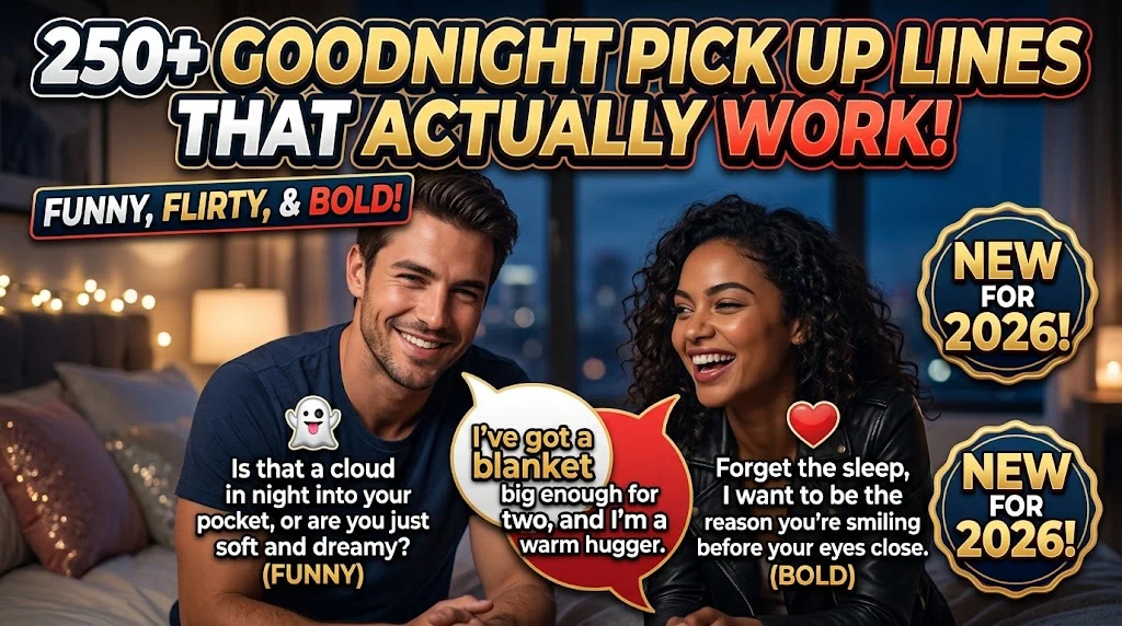 goodnight pick up lines