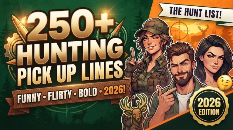 hunting pick up lines