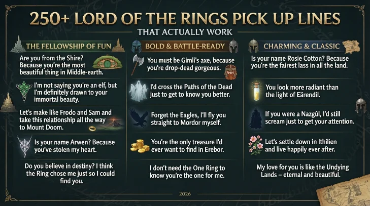 lotr pick up lines