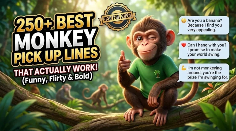 monkey pick up lines