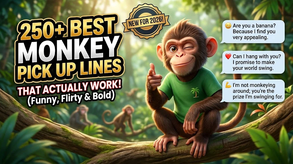monkey pick up lines