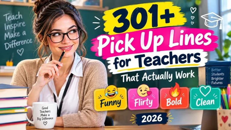 pick up lines for teachers