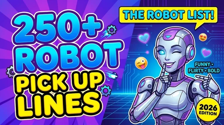 robot pick up lines