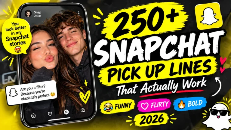 snapchat pick up lines