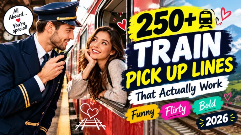 train pick up lines